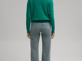 Джемпер полуприлегающего кроя из хлопка