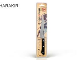 Нож кухонный универсальный Samura "HARAKIRI" (SHR-0021B) 120 мм, сталь AUS-8, рукоять ABS пластик, чёрный