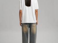 Свободная футболка из хлопкового джерси