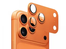 Защитное стекло на камеру Wiwu (LG-012) для Apple iPhone 17 Pro Max (оранжевый)