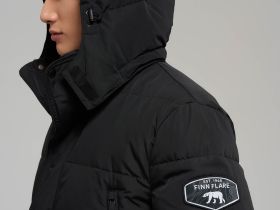 Пуховое полупальто со съемным капюшоном