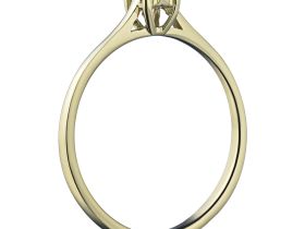 Кольцо из желтого золота с бриллиантами э0301кц04201966