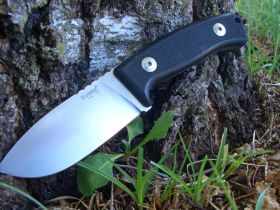 Нож с фиксированным клинком LionSteel M2 G10, сталь D2, рукоять G-10, черный