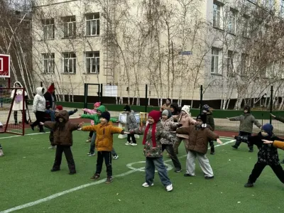 В Якутске открыли спортплощадку в детсаду «Искорка» по программе инициатив / ЯСИА   