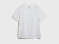 Футболка с V-образным вырезом, Белый