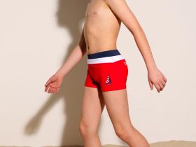 Плавки-шорты трикотажные для мальчиков, короткие