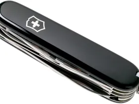 Нож перочинный Victorinox Huntsman, сталь X55CrMo14, рукоять Cellidor®, черный, 15 функций, 91мм