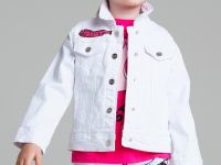 Куртка текстильная джинсовая для девочек