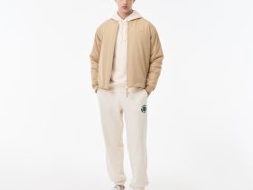 Мужская стеганая водоотталкивающая куртка-бомбер Lacoste