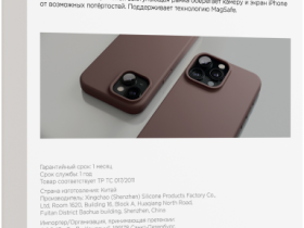 Клип-кейс VLP Asterс MagSafe для Apple iPhone 15 Pro Max Коричневый