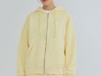 Толстовка на молнии с вышивкой, Желтый