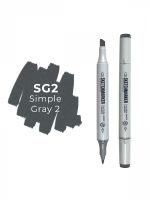 Маркер двухсторонний на спиртовой основе Sketchmarker Цвет Простой серый 2