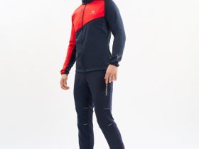 Разминочная куртка Nordski Premium Blueberry/Red