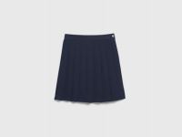 Юбка мини в складку для девочек, Синий