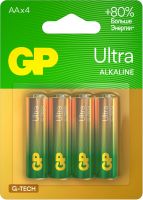 Батарейки GP Ultra Alkaline G-Tech AA (4 шт.)