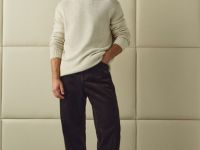 Свитер с содержанием шерсти, Бежевый