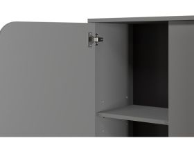 Стеллаж Блест 2-89x210 Графитовый