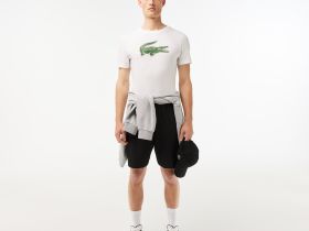 Мужская футболка Lacoste с принтом