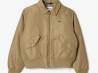Женский бомбер Lacoste с воротником-поло