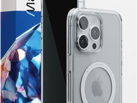 Клип-кейс VLP Diamond для Apple iPhone 16 Pro Max с MagSafe Прозрачный