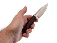 Нож Pocket Wolf Мини Тактик с долом, сталь AUS10Co, рукоять микарта, красный