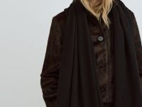 Вязаный шарф, Черный