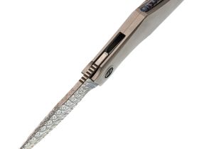 Складной нож WE Knife Krait, сталь Damasteel, рукоять титан