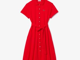 Женское платье Lacoste с поясом