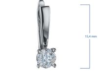 Серьги из серебра э0612сг07176900