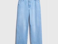 Джинсы Balloon со средней посадкой, Голубой