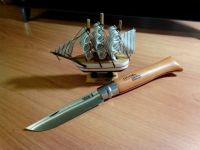 Нож складной Opinel №12 VRN Carbon Tradition, сталь AFNOR XC90 Carbon Steel, рукоять бук, 113120