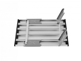 2401 MINI ALUNIUM TABLE S стол скл. алюм (серебристый)
