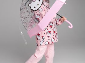 Зонт-трость механический для девочек