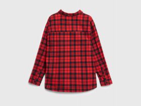 Рубашка в клетку для мальчиков, Красный
