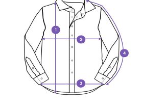 Сорочка текстильная для мальчиков (regular fit)