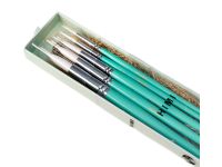 Набор кистей синтетика HIMI 5 шт, зеленый