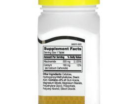 21st Century, никотинамид, замедленное высвобождение, 500 мг, 110 таблеток