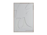 Картина Рельеф Белый 80x120