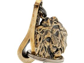 Брелок Лев, бронза