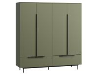 Распашной шкаф Квелен 4-192x200 Оливковый