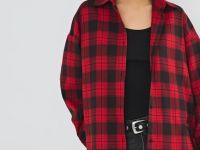 Рубашка в клетку, Красный