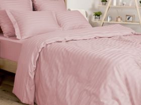 Постельное белье Soft pink, страйп-сатин