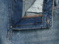 Широкие джинсы с высокой посадкой, Синий