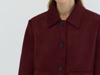 Укороченный жакет из искусственной замши, Фиолетовый