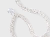 Серебряное ожерелье со стразами Глория Джинс