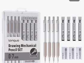 Набор 11 предметов Languo, (карандаши мех.0,7 мм, грифели, ластики)