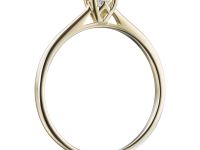 Классическое кольцо из желтого золота с бриллиантом э0301кц05210201