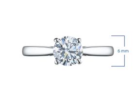 Помолвочное кольцо из белого золота э4712кц05210201_white