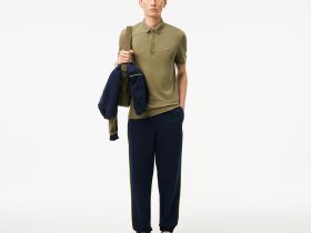 Мужское поло Lacoste PARIS стандартного кроя