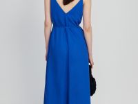 Сарафан макси льняной с вырезом на спине